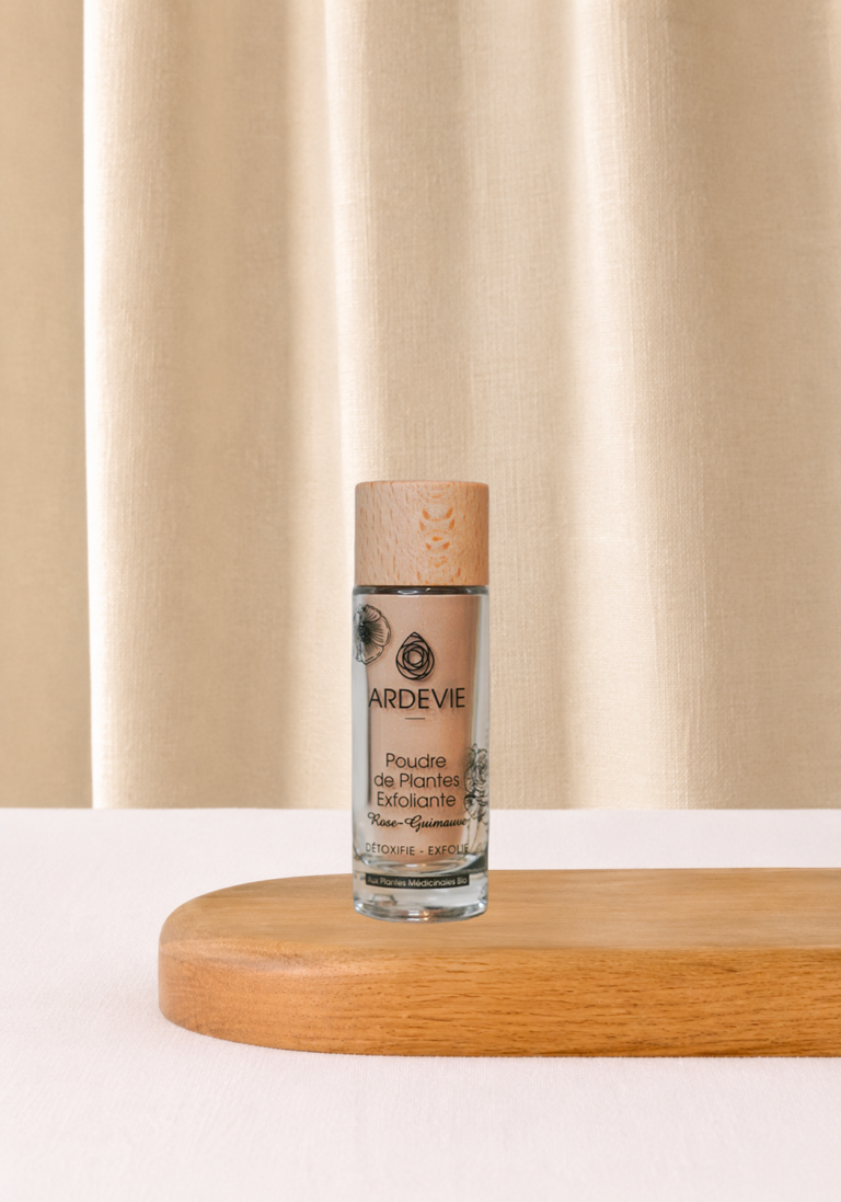 Poudre de Plantes Exfoliante rose-guimauve